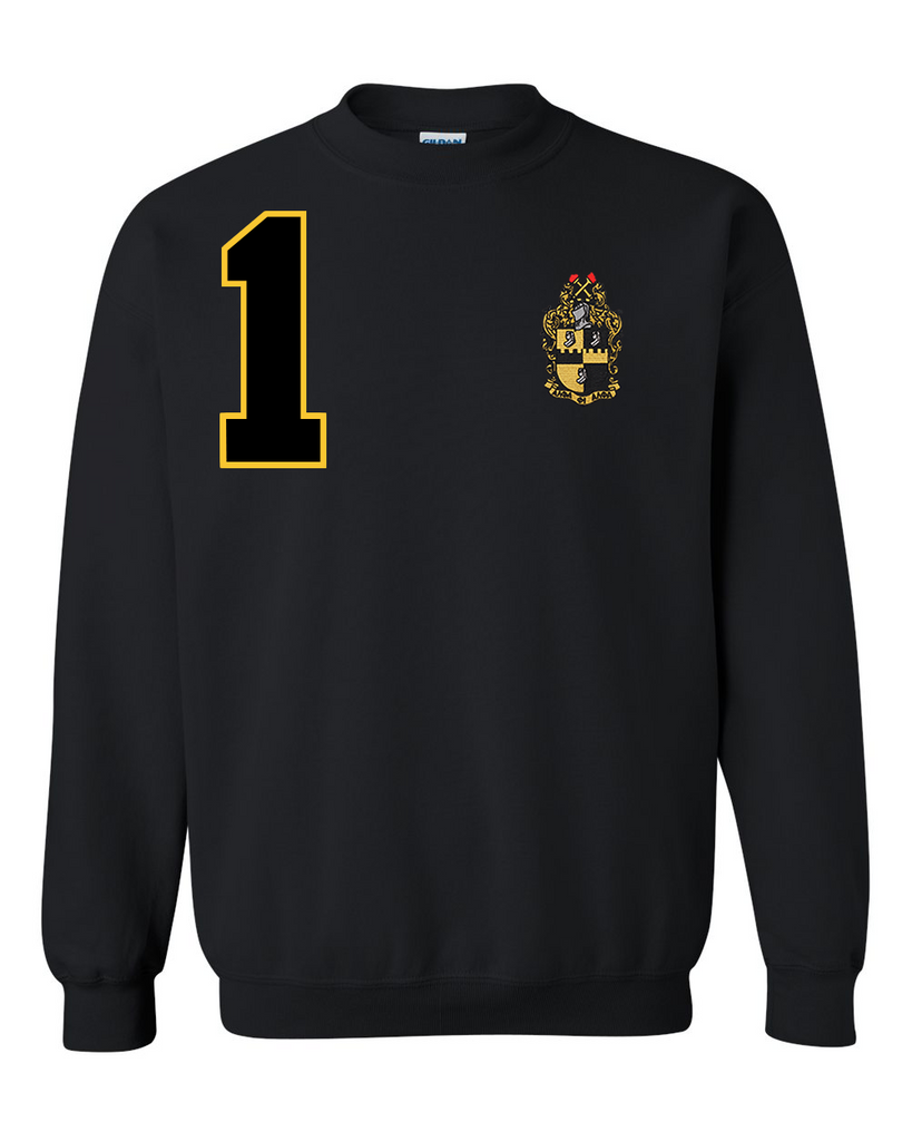 Alpha Phi Alpha Flagship Crewneck Sweatshirt Black