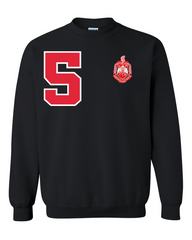 Delta Sigma Theta Flagship Crewneck Sweatshirt (Black)